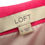 Loft  | Size 6 | Pink Cream Fit Flare Sleeveless Striped Barbie Costume Minidress Photo 3