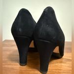 Pura Lopez Black and Pink Suede Heels size 9B Photo 6
