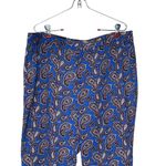 Banana Republic Women Pants Avery Crop Straight Leg Paisley Trouser Size 12 NWT Photo 3