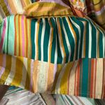 ALÉMAIS Sloane Tiered Midi Patchwork Dress Size 4 US (8 AU) Orange Photo 9