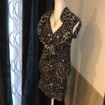Ladies Leopard Print Rutched Sleeveless Dress w/ Matching LongSleeve Bolero Size undefined Photo 7