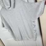 CAbi  Sweater Knit Hoodie Short Sleeve Loose Fit Top Cotton Blend Oversized XS Photo 8
