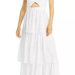 Bloomingdales Aqua Bloomingdale’s Cutout Tiered Gown in Off White, Size S New 10 NWT $298 Photo 0