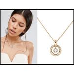 Ted Baker 💕 LONDON💕 Circle Crystal Necklace ~ Gold with Swarovski Crystals NWT Photo 1