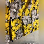 Who What Wear  Yellow and Gray Midi Pencil Skirt Photo 5