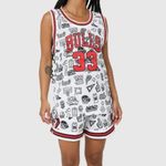 Mitchell & Ness  Kukoc Chicago bulls NBA doodle jersey and shorts size Med./ LG. Photo 1