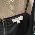 Tea & Cup Multi Sequin Rainbow Striped Sleeveless Midi Dress, Small NWOT Black Photo 5