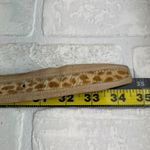 Carlisle  Belt Womens Small Beige Leopard Print Pony Hair Leather Trim Buckle S Photo 12