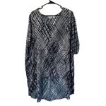 Cato Black and Gray Boxy Tunic with 3/4 Sleeves Photo 1