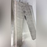 H&M Black Top and Gray Plaid Skinny Pants Photo 5