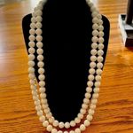 Multi Strand Vintage Necklace Bridal White Classic Timeless Photo 3