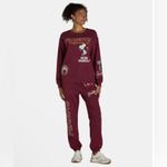 Peanuts Snoopy Social Club Coord Sweatsuit Red Photo 8