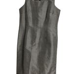 SHOMI by Willie Shor Sheath Dress 100% Silk SZ 12 Checkered Sleeveless Lined Black Photo 0