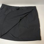 Eddie Bauer Tulip Hem Skort Golf Skirt Black Size Large UPF 50 Sun Bike Short Photo 11