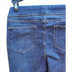 Denim & Co . Cozy Touch Denim Roll-On Jeggings Deep Indigo Size 6 Stretch Photo 8
