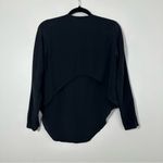 Alexis  Women’s 100% Silk Black Long Sleeve Half Back Blouse Size XS Photo 1