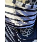 Athleta  tank Navy Blue Hyper Stripe Built sports bra woman's size Medium Photo 6