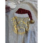 Workshop Republic Clothing WORKSHOP REPUBLIC Women’s Christmas Sweatshirt Pug Santa Hat Christmas Small NEW Photo 1