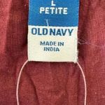 Old Navy Dress Defined Waist Chiffon Ruffle Midi Red Orange Floral LP #2208 Photo 6