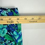 Talbots Pencil Skirt Womens 16 Blue Green Floral Garden Office Feminine Chic Photo 2