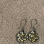 A'Gaci Gold & Silver Lotus Rose Earrings Photo 5