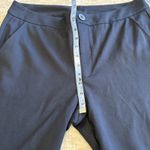 CAbi ‎ Keen Kick Flare Crop Pants 12 Classic Navy Ponte Stretch Ankle Button Photo 6