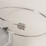 Silver Arrow Bangle Bracelet Photo 2