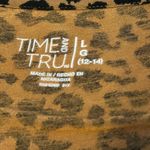 Time & Tru  size L (12-14) animal print blouse  Photo 4