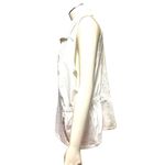 Chico's Zenergy White Animal Print Quilted Zip Front Sleeveless Lightweight Vest Photo 1