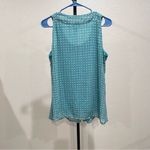 Dress Barn  Teal Sleeveless Top with Wooden Embellishments Size Small Photo 4