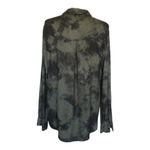 Rails  Hunter Olive Green Black Tie Dye Button Up Shirt Blouse Womens Size Medium Photo 3