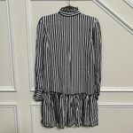 Marc Jacobs  Women’s Long Sleeve Pleated Dress Black and White Stripes Size 0 Photo 6