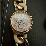 Michael Kors Gold chronograph rhinestone face Chain Link Watch Photo 0