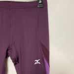 Mizuno  purple Womens running leggings with reflective zippers Photo 1