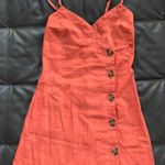 Sky And Sparrow Burnt Orange Dress Photo 0