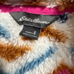 Eddie Bauer Quest Plush Multicolor Sherpa Fleece Pullover Cozy Quarter Zip Sz S Photo 2