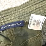 Brandy Melville OS Kim cinch waist Army green cargo pant P 3097 Photo 3