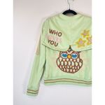 Joystick Dreamland Womens Hoodie Green Full Zip Embroidered Star Owl Y2K Medium Photo 10