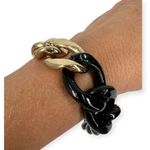 Large Chunky Gold Black Chain Photo 1