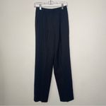 Talbots  Wool Blend Pin Stripe Straight Leg Pants Charcoal Sz 4 Photo 1