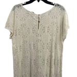 Anthropologie Lilka Cream Lace Sheer Midi Size Large Photo 3