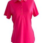 Nike Golf Women's Size M Medium Shirt Pink Short Sleeve Dri Fit Tour Performance Photo 0