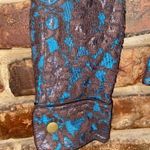 Fiona Woof Metallic Brown Blue Lace Blazer Jacket Women's Size 6 Photo 5