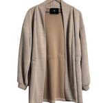 7 For All Mankind Women’s tan brown open cardigan sweater size large Photo 0