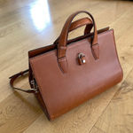 Alexander Wang  Pelican Leather Satchel Bag in Tan Photo 0