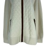 Brooks Brothers Merino Wool Blend Agyle Quilted Zip Cardigan Size XL Photo 4
