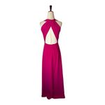 Jill Stuart Dress Women 0 Hot Pink V Neck Twisted Back Sleeveless Gown NWT Party Photo 2
