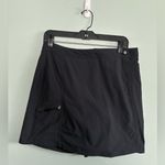 LL Bean Skirt Women 8 Black Skort Mini Wrap Golf Tennis Stretch Hiking Outdoor Photo 0