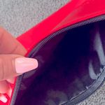 Ipsy  Red Faux Leather Masquerade Themed Cosmetic Glam Clutch Bag Photo 4