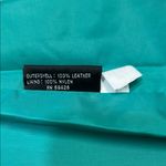 wilson's leather Vintage Wilsons 100% Leather Green Skirt Sz 8 Photo 6